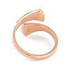 304 Stainless Steel Triangle Open Cuff Ring foe Women RJEW-C086-19-RG-3