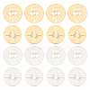 16Pcs 2 Style 201 Stainless Steel Pendants STAS-DC0002-92-1