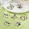 24Pcs 4 Styles Halloween Theme Alloy Enamel Pendants ENAM-DC0002-07-4