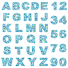 2 Sets 2 Styles Letter & Number Cloth Embroidery Sew on Cloth Patches PATC-FG0003-32-1