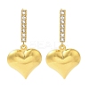 Ion Plating(IP) 304 Stainless Steel Inlay Rhinestone Stud Earrings for Women EJEW-M024-06B-G-1