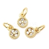 Brass Micro Pave Cubic Zirconia Pendants KK-Z147-01G-04-1