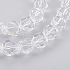Imitation Austrian Crystal Bead Strands G-M181-10mm-01A-3