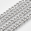 201 Stainless Steel Cuban Link Chains STAS-R100-23-4