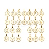 PVD Vacuum Plating 304 Stainless Steel with White Shell Pendants STAS-G268-01-G-1