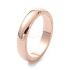 4mm Polished Plain Dome Finger Ring for Girl Women RJEW-C012-06E-RG-3