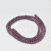 Faceted Rondelle Glass Beads Strands X-GLAA-I033-3mm-10-2