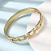304 Stainless Steel Rhinestone Hinged Bangles for Women BJEW-B168-02B-G-3