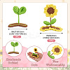 2Pcs 2 Styles Handmade Knitted Wool Snap Hair Clip AJEW-TA0001-59-3