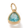 PVD Vacuum Plating 304 Stainless Steel Cubic Zirconia Pendant ZIRC-P080-A03-1