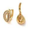 304 Stainless Steel Pave Cubic Zirconia Hoop Earrings for Women LS-EJEW-U019-02G-04-2