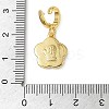 Christmas Brass Rhinestone Flower Pendant Decorations KK-H498-01G-09-3