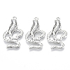 Tibetan Style Alloy Pendants X-TIBEP-Q088-002AS-RS-2