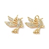 Brass Micro Pave Cubic Zirconia Pendants ZIRC-I063-37G-2