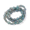 Full Rainbow Plated Forsted Electroplate Glass Beads GLAA-P005-FR04-2