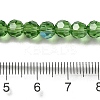 Electroplate Transparent Glass Beads Strands EGLA-A035-T6mm-L11-4
