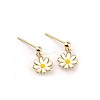 925 Sterling Silver Ear Studs EJEW-BB47415-A-1