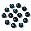 Opaque Black Acrylic Beads MACR-Q242-009B-2