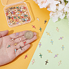 120Pcs 8 Colors Alloy Enamel Pendants FIND-UN0007-73-4