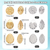 48Pcs 6 Styles 304 Stainless Steel Pendants STAS-BBC0007-62-2