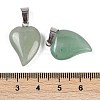 Natural Green Aventurine Heart Pendants G-H073-03P-04-3