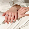 Zinc Alloy Finger Rings Set RJEW-LP0002-24B-1