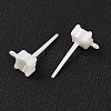 Hypoallergenic Bioceramics Zirconia Ceramic Stud Earrings Finding EJEW-C111-12-2