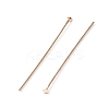 Brass Flat Head Pins KK-TAC0002-21RG-1