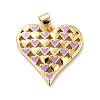 Eco-friendly Brass Enamel Pendants KK-D066-02G-RS-2