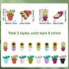 16Pcs 16 Styles Food Grade Eco-Friendly Silicone Beads SIL-SC0002-66-2