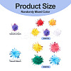 200Pcs 2 Styles Handmade DIY Doll Craft Pom Pom Yarn Pom Pom Balls AJEW-TA0002-18-4