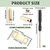 Rectangle Zinc Alloy Shoelace Charms & Cord Ends and Steel Slotted Screwdriver FIND-NB0005-75-8
