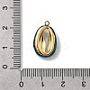 304 Stainless Steel Enamel Pendants STAS-B102-07D-3