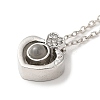 I Love You in 100 Languages Glass Projection Necklace LS-NJEW-M204-01C-P-1