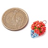 Beaded Flower Potted Charms PALLOY-MZ00446-01-2