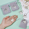 6Pcs Stainless Steel Keychains AJEW-PH0006-23-3