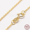 925 Sterling Silver Cable Chains Necklaces STER-F028-32G-3