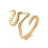 304 Stainless Steel Open Cuff Rings for Women RJEW-M020-01G-02-1