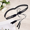 Bohemian Imitation Leather Tassel Wrap Chain Belts AJEW-WH20033-096AS-B-3