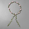 Polyester Artificial Rose Garland Headbands Hair Vine AJEW-WH20019-03D-1