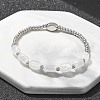 304 Stainless Steel Beads Stretch Breacelets for Women BJEW-M054-01P-01-1