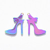 Ion Plating(IP) 304 Stainless Steel Stilettos Filigree Pendants LS-X-STAS-R102-03-2