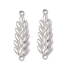 Non-Tarnish 304 Stainless Steel Connector Charms STAS-B031-40P-2