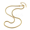 304 Stainless Steel Rope Chain Necklaces for Women NJEW-Q026-02G-4