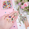 126Pcs 6 Sets Glass Rondelle Bead Charms FIND-HY0005-29-3