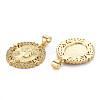 Brass Micro Pave Cubic Zirconia Pendants KK-Q252-063-NF-2