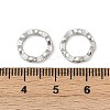 Brass Clear Cubic Zirconia Bead Frame KK-D375-33P-3