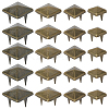 200Pcs 4 Styles Iron Studs Rivets IFIN-GF0001-54AB-7
