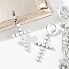304 Stainless Steel Hoop Earrings EJEW-A119-08P-2
