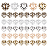 100Pcs 5 Colors Tibetan Style Alloy Pendants FIND-PH0023-07-1